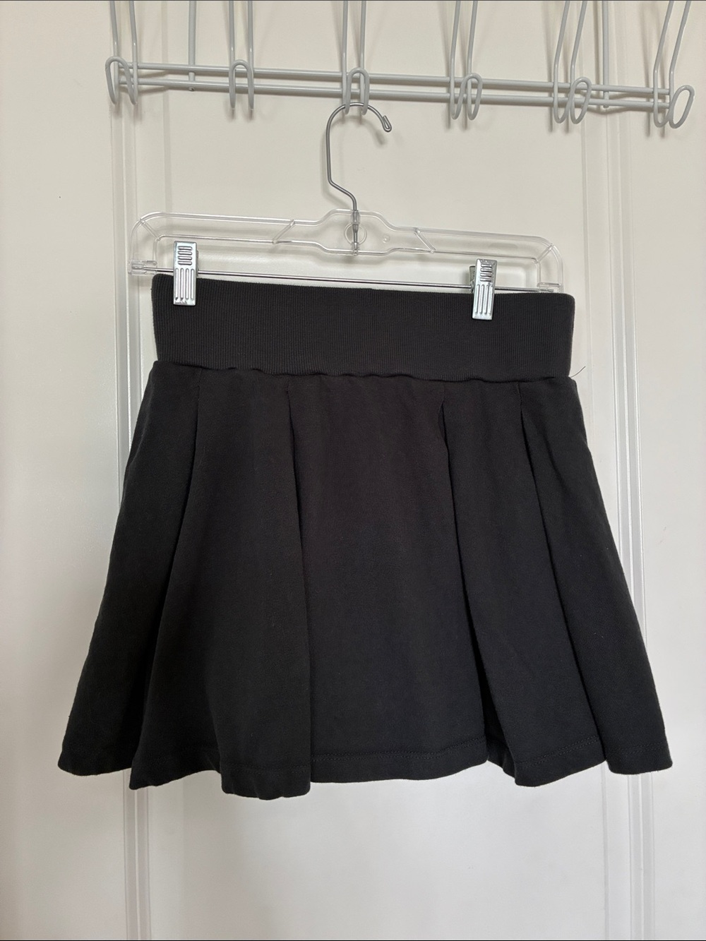 wild fable Black High-Rise Circle Skater Mini Athletic Skirt with Shorts